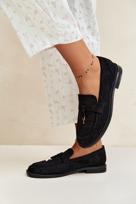 mocassini da donna in suede sintetico neri Raylie