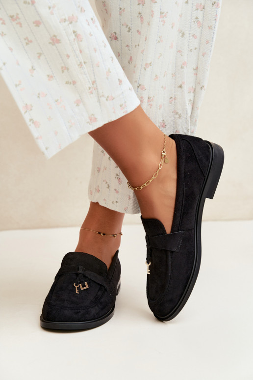 mocassini da donna in suede sintetico neri Raylie