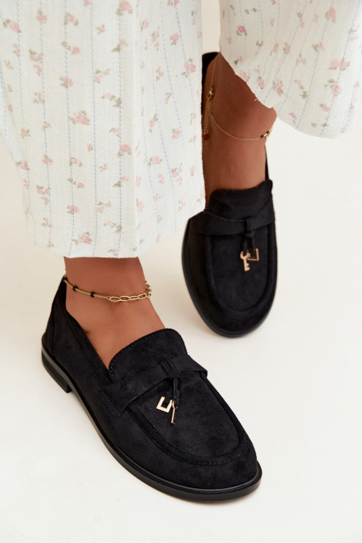 mocassini da donna in suede sintetico neri Raylie
