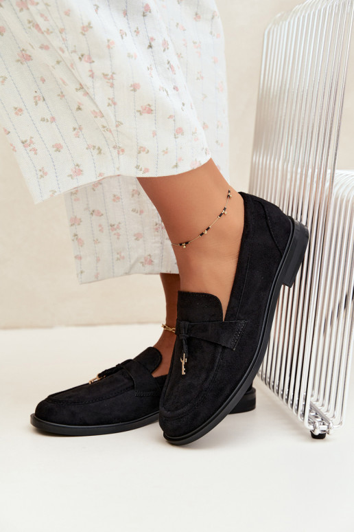 mocassini da donna in suede sintetico neri Raylie