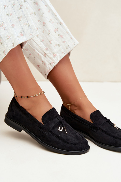 mocassini da donna in suede sintetico neri Raylie