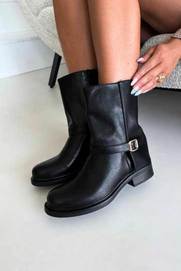 Stivaletti isolati da donna con fibbie in colore nero Corley 2