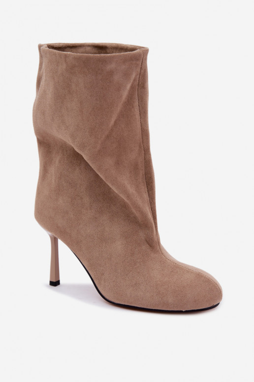 Stivaletti color sabbia con tacchi sottili Slouchy Penrose
