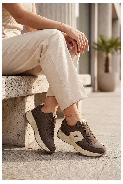 Sneakers da donna LOTTO 2401930U CALENTO Cioccolato
