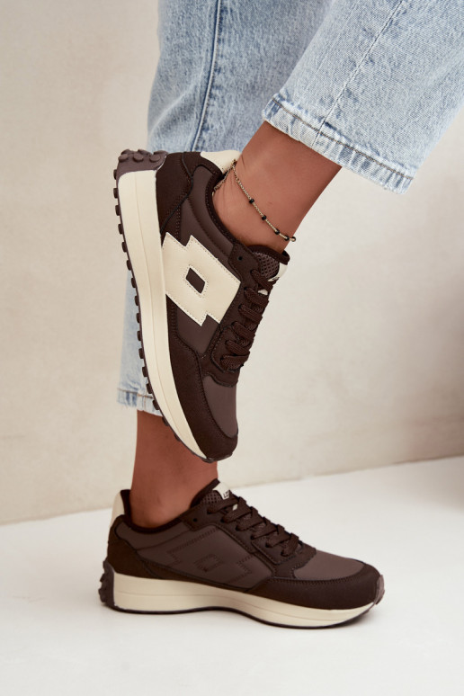 Sneakers da donna LOTTO 2401930U CALENTO Cioccolato