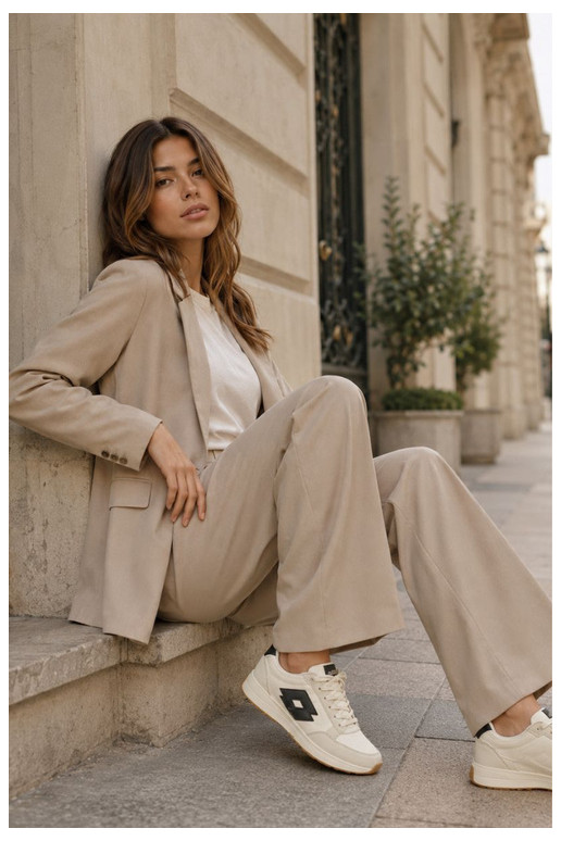 Sneakers da donna LOTTO 2401930U CALENTO in bianco attenuato