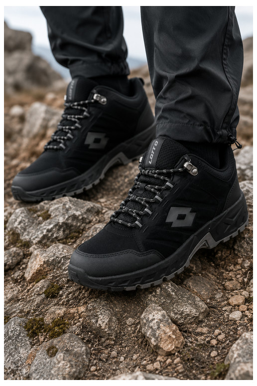 Scarpe da trekking da uomo nere LOTTO 2400290U KETCHAM