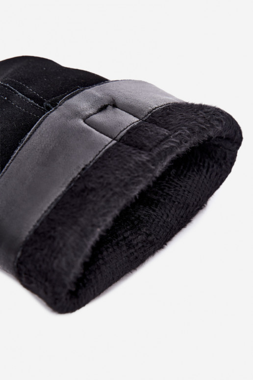 Stivali neri in suede isolati Ashmere