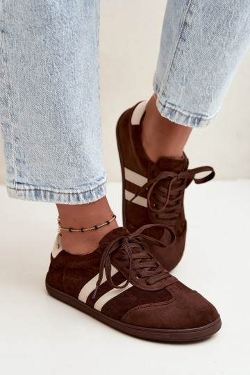 Sneakers Barefoot da donna in colore cioccolato Kessy