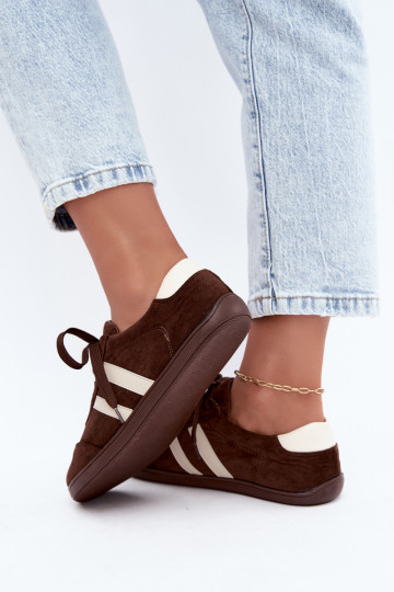 Sneakers Barefoot da donna in colore cioccolato Kessy 2