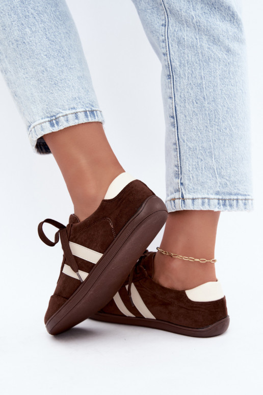Sneakers Barefoot da donna in colore cioccolato Kessy
