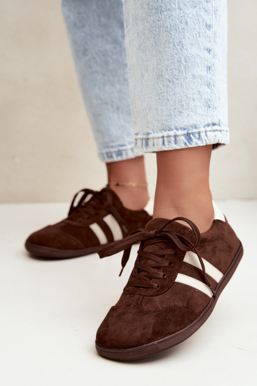 Sneakers Barefoot da donna in colore cioccolato Kessy