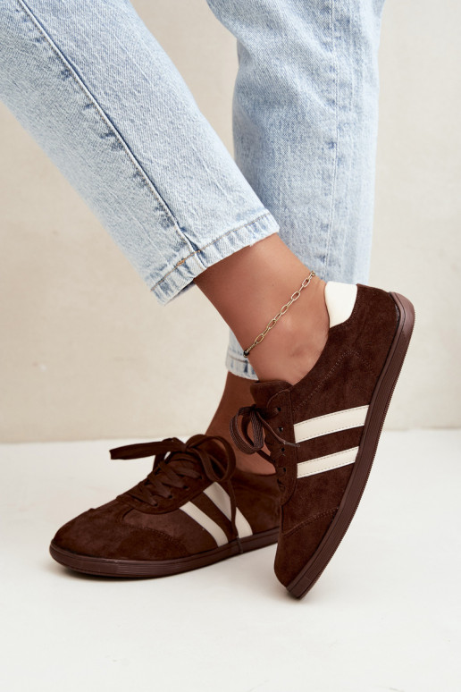 Sneakers Barefoot da donna in colore cioccolato Kessy