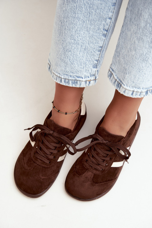 Sneakers Barefoot da donna in colore cioccolato Kessy