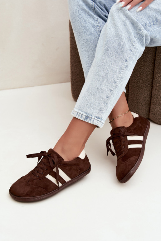 Sneakers Barefoot da donna in colore cioccolato Kessy