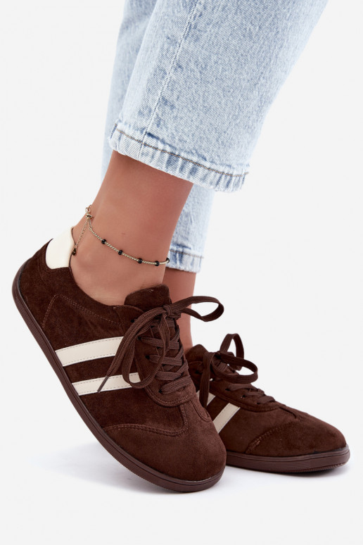 Sneakers Barefoot da donna in colore cioccolato Kessy