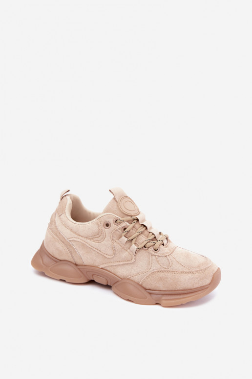 Sneakers da donna in colore sabbia Shaley