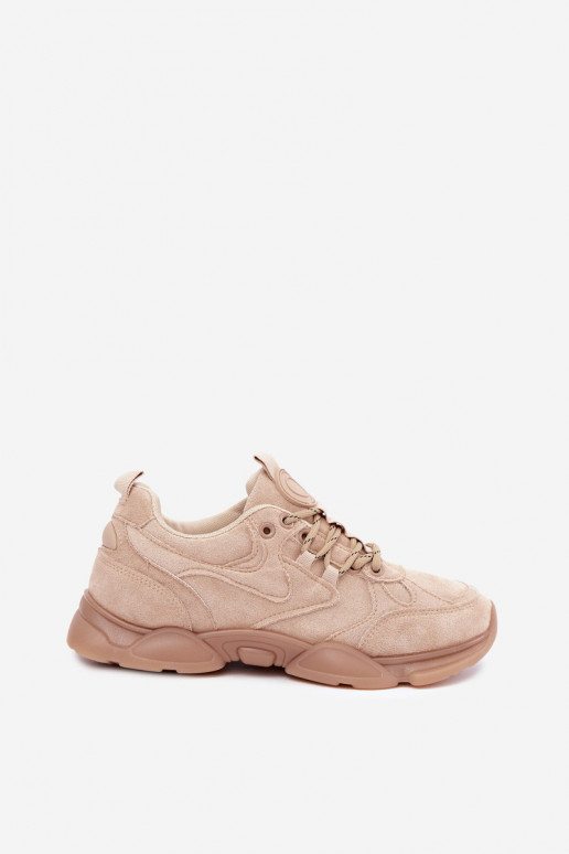 Sneakers da donna in colore sabbia Shaley