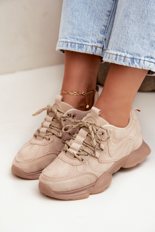 Sneakers da donna in colore sabbia Shaley