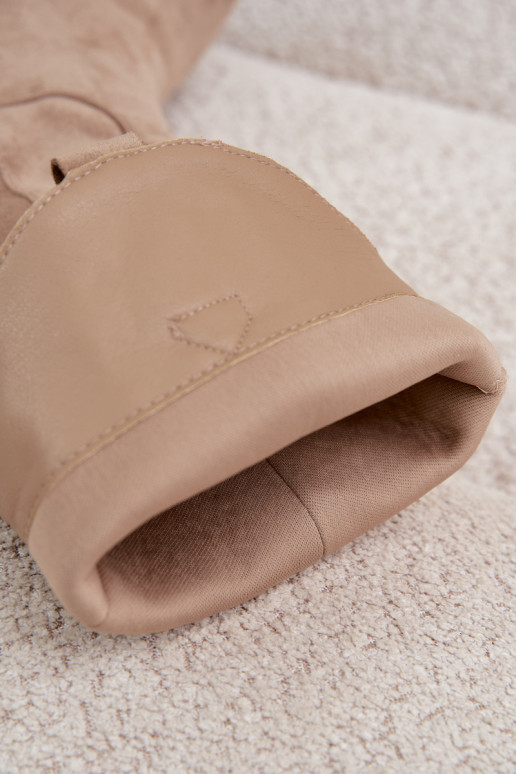 Stivali lunghi in stile cowboy con tacchi in colore khaki Hartley