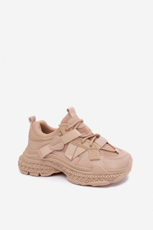 sneakers con strisce in colore sabbia Ellery