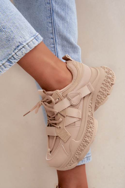 sneakers con strisce in colore sabbia Ellery