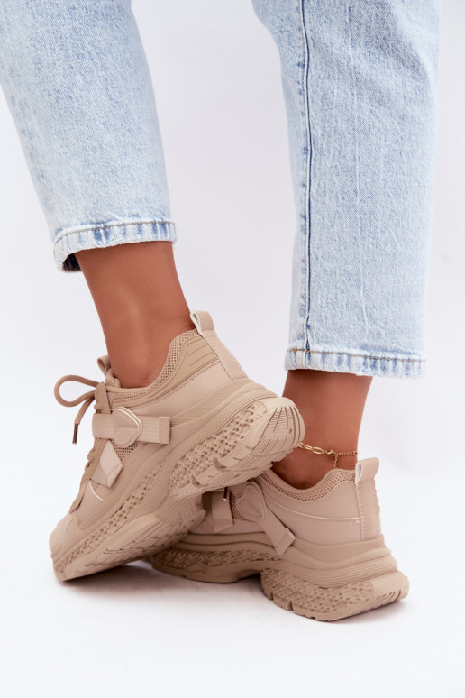 sneakers con strisce in colore sabbia Ellery