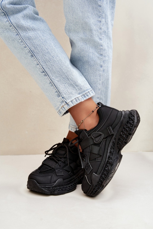 sneakers con strisce in colore nero Ellery