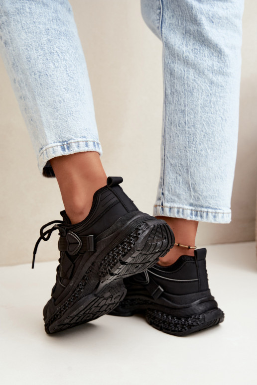 sneakers con strisce in colore nero Ellery