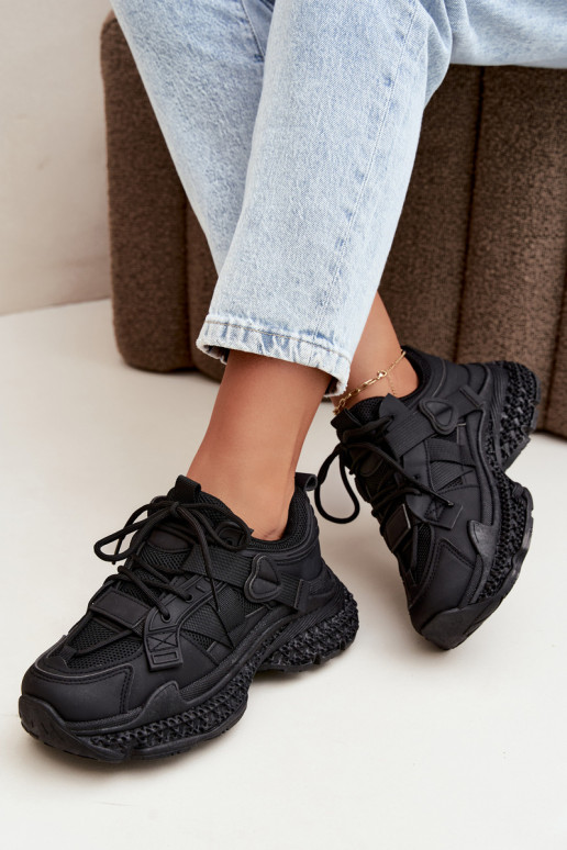 sneakers con strisce in colore nero Ellery