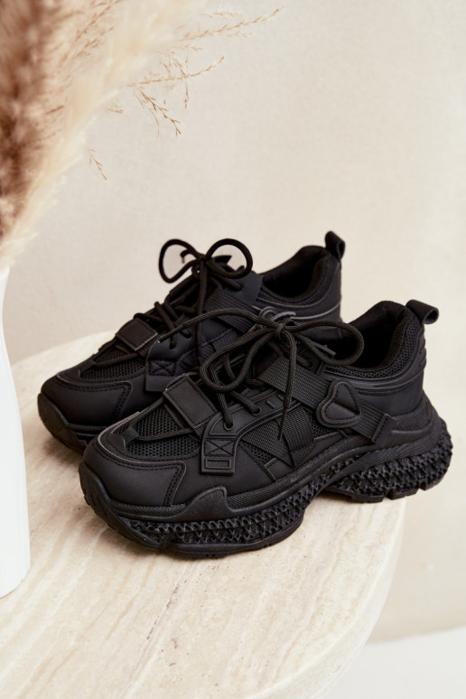 sneakers con strisce in colore nero Ellery
