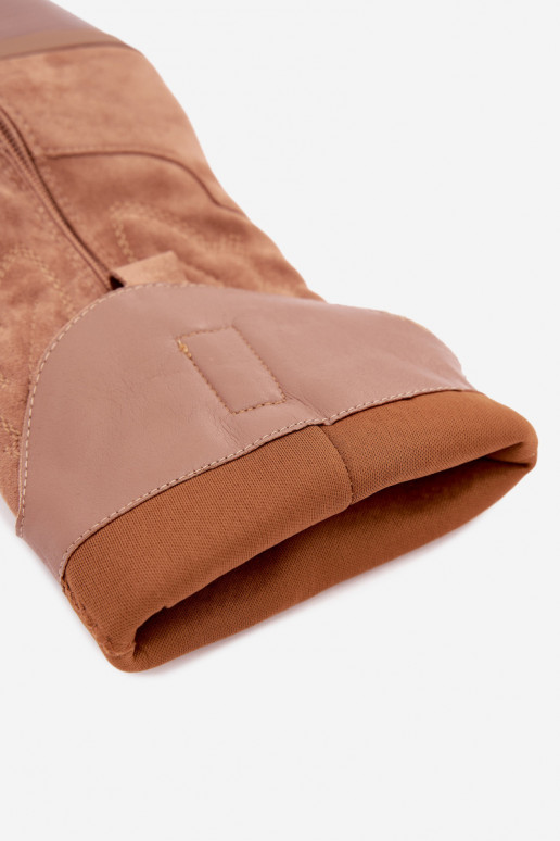 stivali cowboy lunghi con tacco in colore marrone INesly