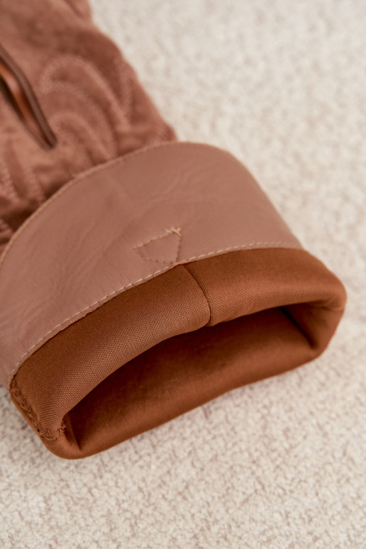 stivali alti da donna in stile cowboy con tacco in marrone Glenor