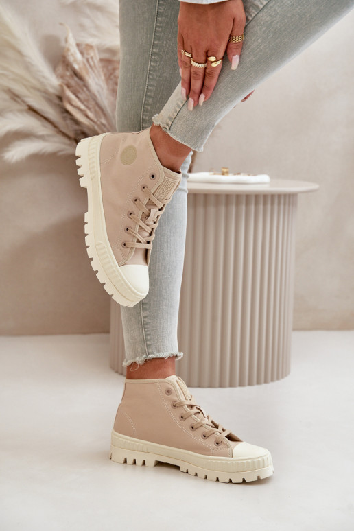 scarpe casual con gambale Big Star OO274006 in sabbia