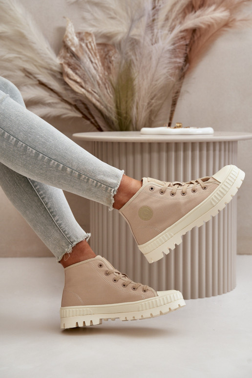 scarpe casual con gambale Big Star OO274006 in sabbia