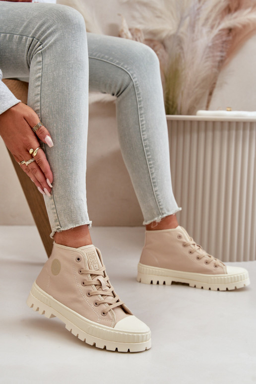scarpe casual con gambale Big Star OO274006 in sabbia