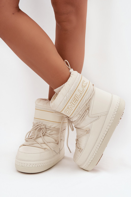 stivali da neve da donna con dettagli eleganti O'NEILL LISA INOMEN HIGH 90253012.99Z in bianco