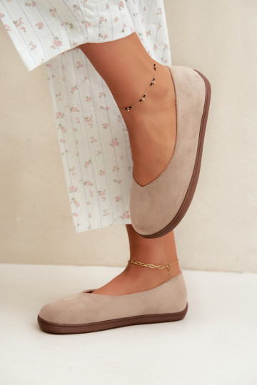Ballerine da donna Barefoot in colore sabbia Hollin