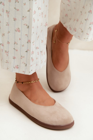 Ballerine da donna Barefoot in colore sabbia Hollin 2