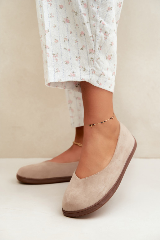 Ballerine da donna Barefoot in colore sabbia Hollin