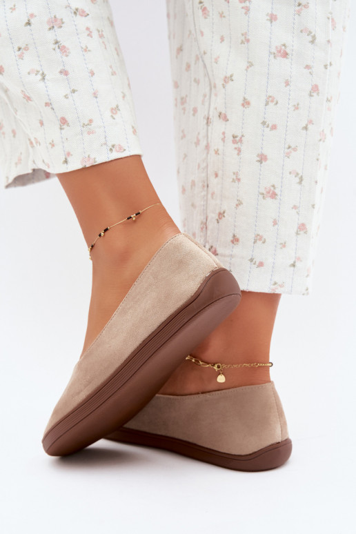 Ballerine da donna Barefoot in colore sabbia Hollin