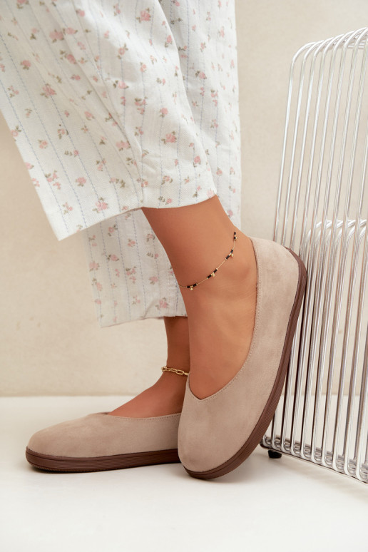 Ballerine da donna Barefoot in colore sabbia Hollin
