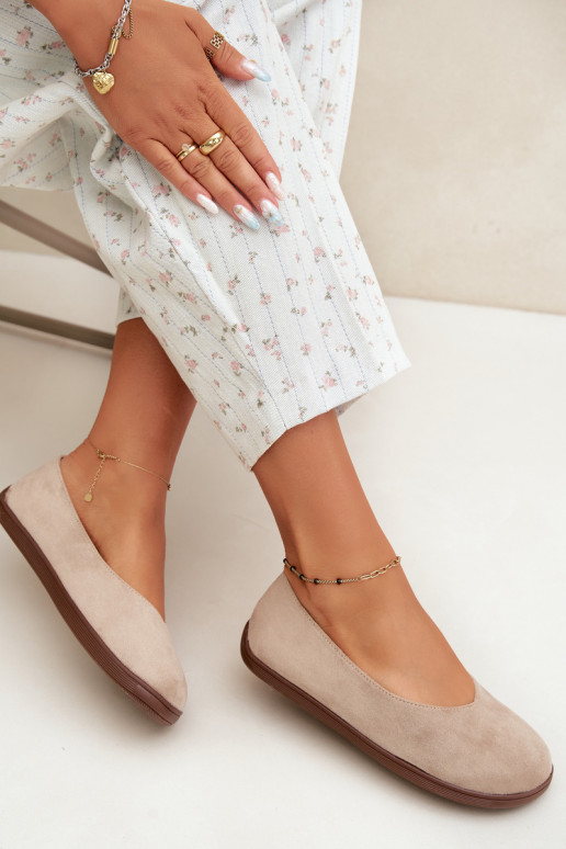 Ballerine da donna Barefoot in colore sabbia Hollin