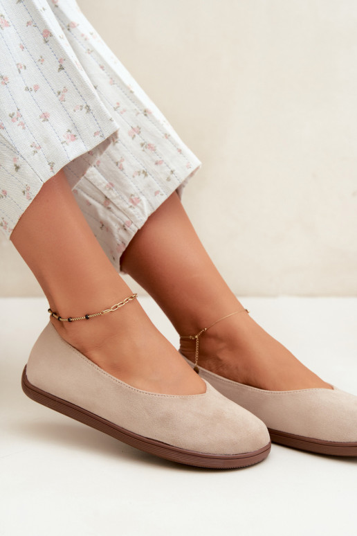 Ballerine da donna Barefoot in colore sabbia Hollin