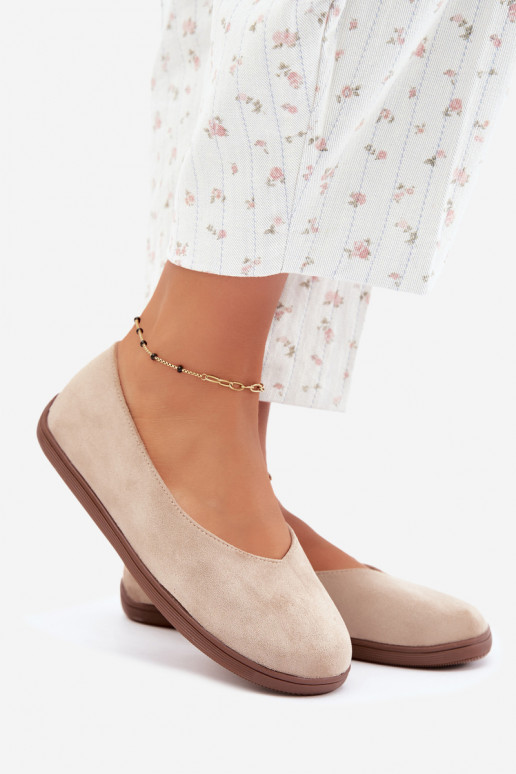 Ballerine da donna Barefoot in colore sabbia Hollin