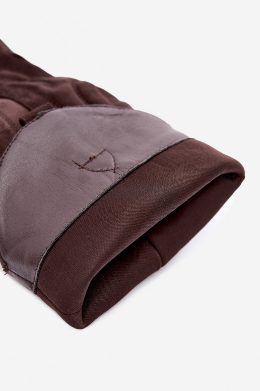 Stivali color cioccolato in stile cowboy con tacco Glenor