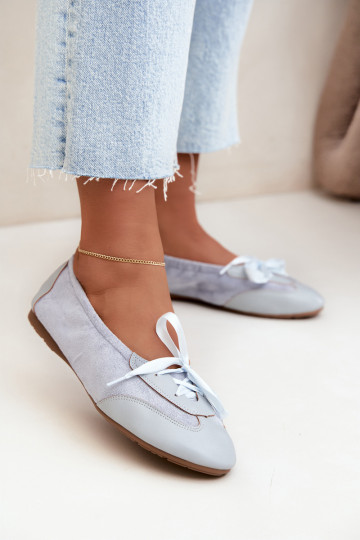 Ballerine sportive blu con dettagli eleganti Peonia