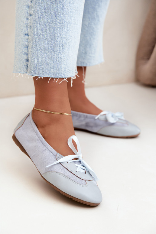 Ballerine sportive blu con dettagli eleganti Peonia