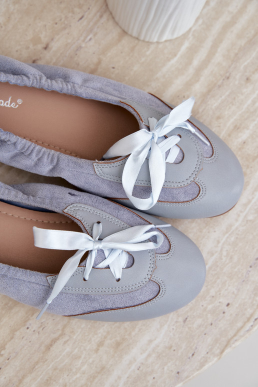 Ballerine sportive blu con dettagli eleganti Peonia