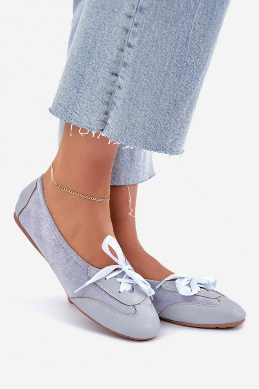 Ballerine sportive blu con dettagli eleganti Peonia
